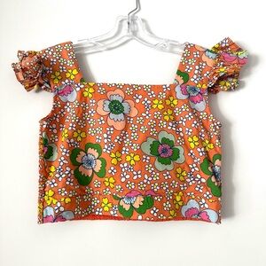 STELLA MCCARTNEY Kids crop top floral